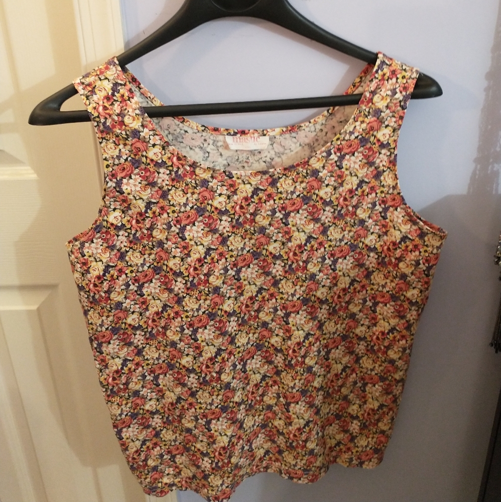 Vintage Floral Tank Top